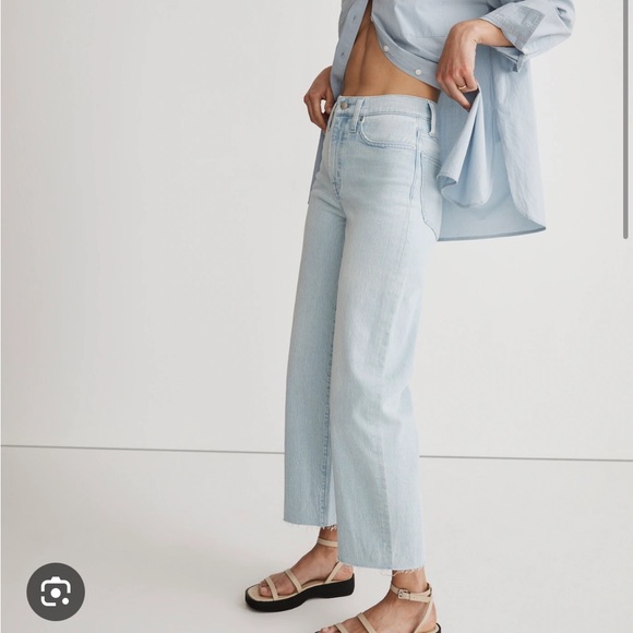 Madewell Perfect Fit vintage wide leg crop jean 29 ward wash - Picture 2 of 8